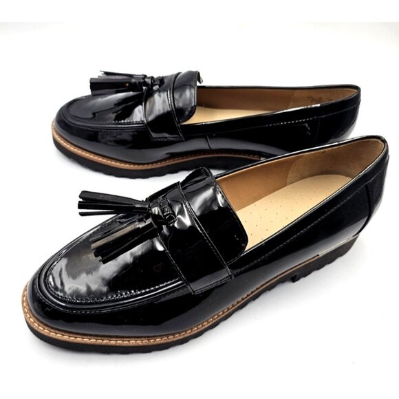 FrancoSarto Women's Carolynn Wide [ Black ] Slip Ons - F1177S1001 Size 10 - Picture 4 of 7